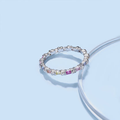 [Nova Jewelry]Charming Colorful Round Cut Daily Ring