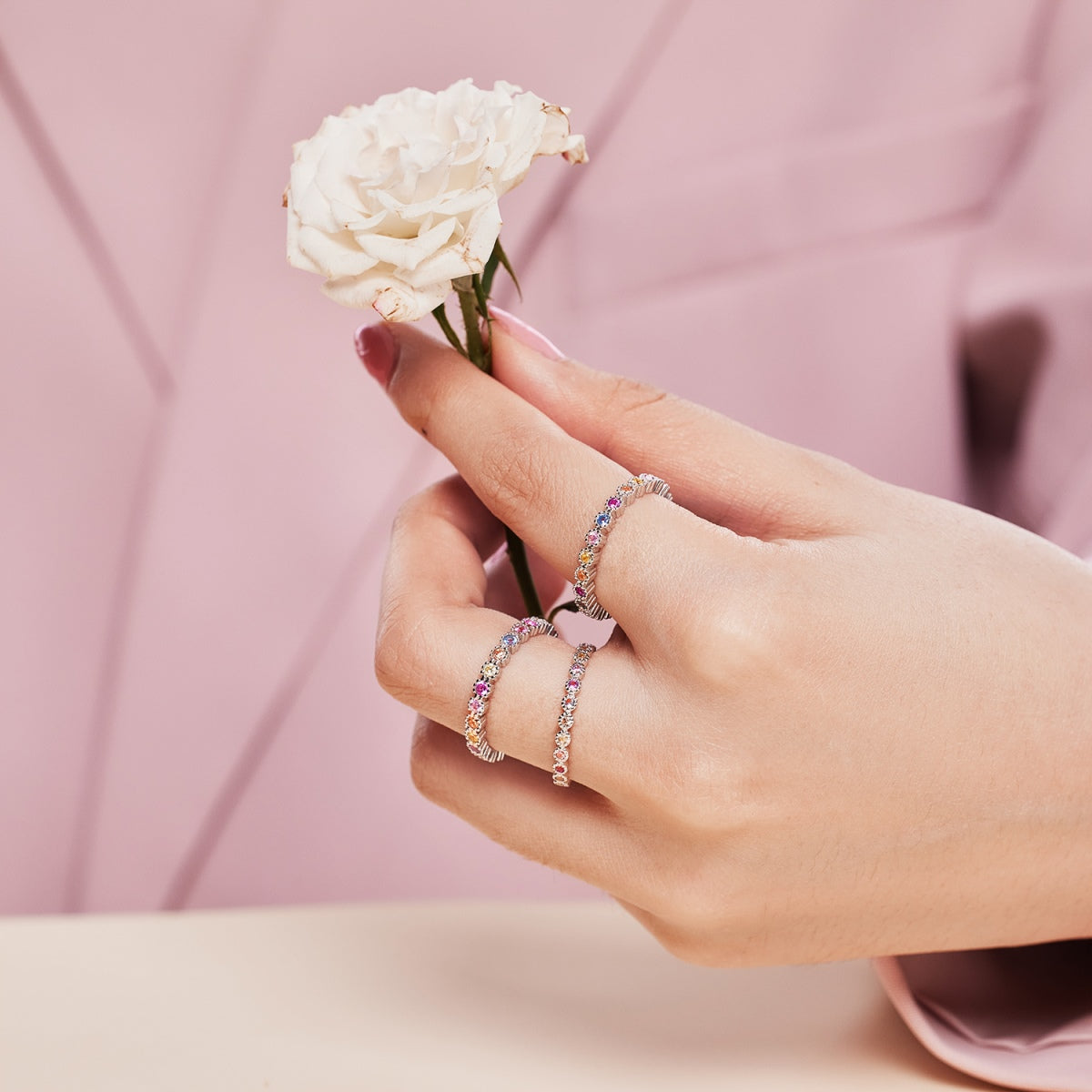 [Nova Jewelry]Exquisite Colorful Round Cut Party Ring