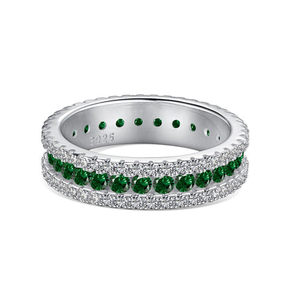 [Nova Jewelry]Delicate Colorful Round Cut Daily Ring