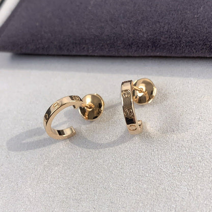 [BLUE TEARS]LOVE EARRINGS 2.65MM PINK GOLD
