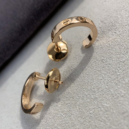 [BLUE TEARS]LOVE EARRINGS 2.65MM PINK GOLD