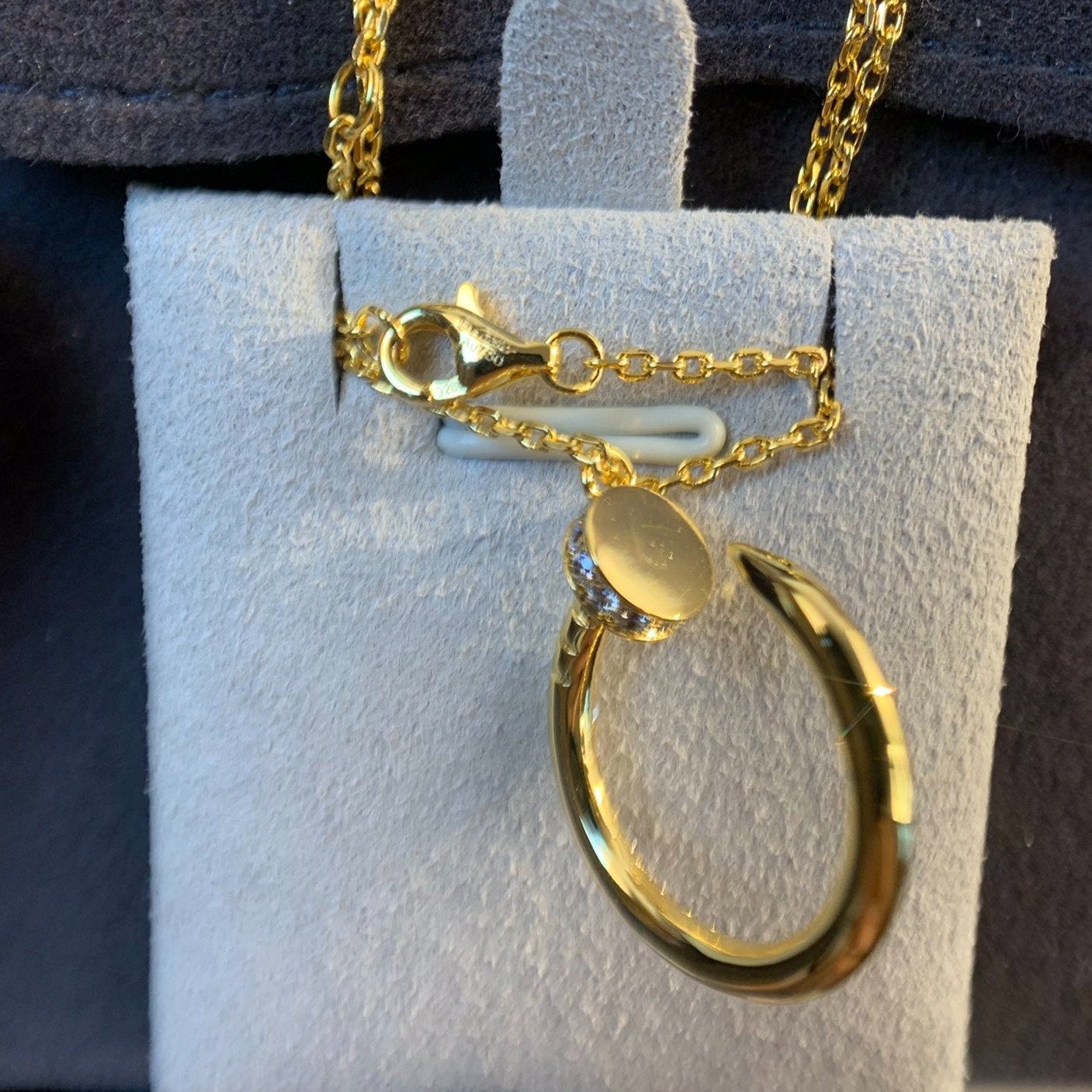 [BLUE TEARS]JUSTE NECKLACE GOLD DIAMONDS