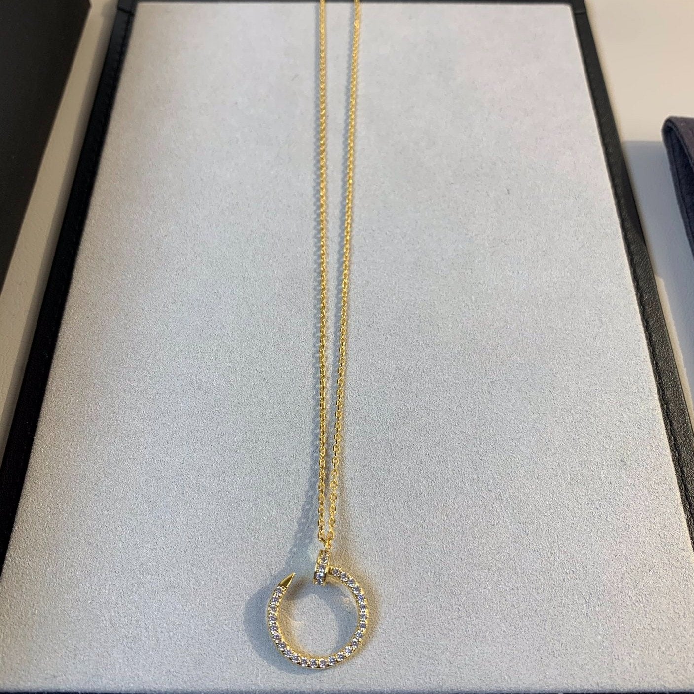[BLUE TEARS]JUSTE NECKLACE GOLD DIAMONDS