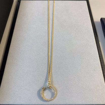 [BLUE TEARS]JUSTE NECKLACE GOLD DIAMONDS