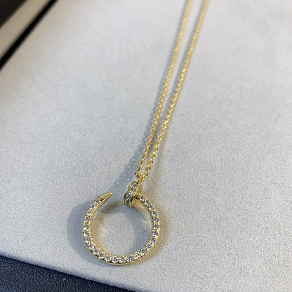 [BLUE TEARS]JUSTE NECKLACE GOLD DIAMONDS