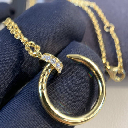 [BLUE TEARS]JUSTE NECKLACE GOLD DIAMONDS
