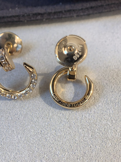 [BLUE TEARS]JUSTE EARRINGS GOLD DIAMONDS