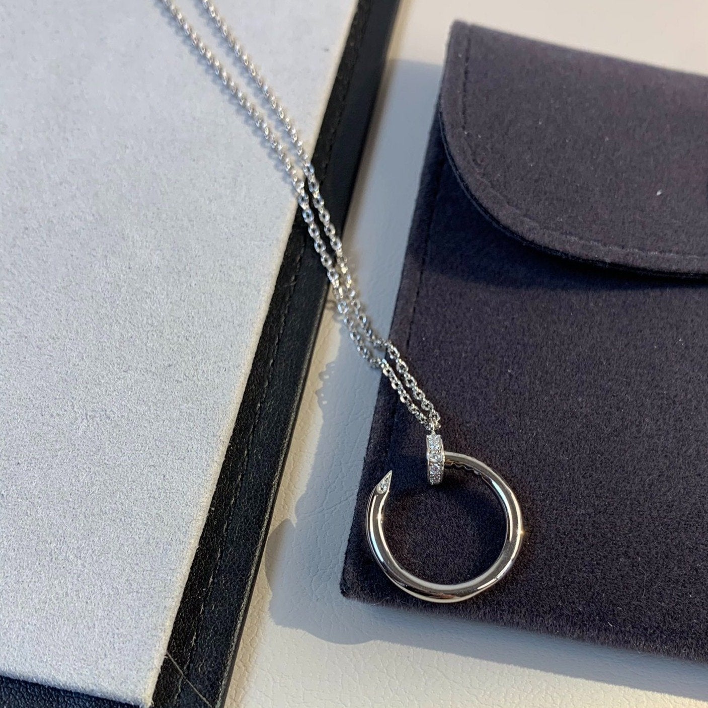 [BLUE TEARS]JUSTE NECKLACE SILVER
