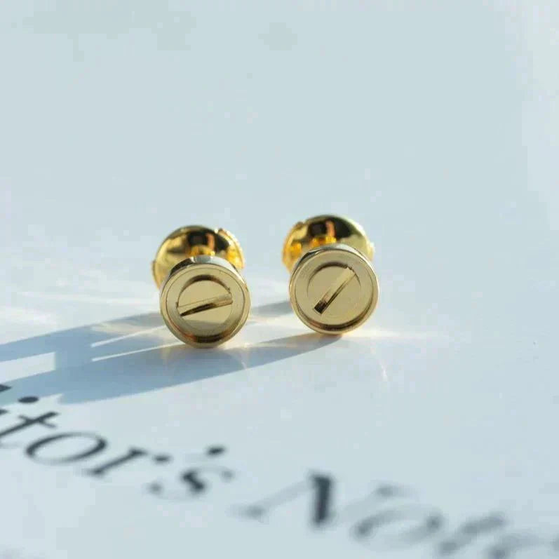 [BLUE TEARS]LOVE EARRINGS GOLD 10MM