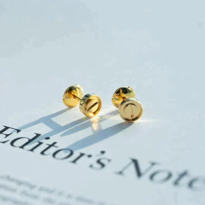[BLUE TEARS]LOVE EARRINGS GOLD 10MM