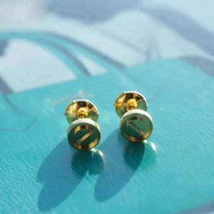 [BLUE TEARS]LOVE EARRINGS GOLD 10MM