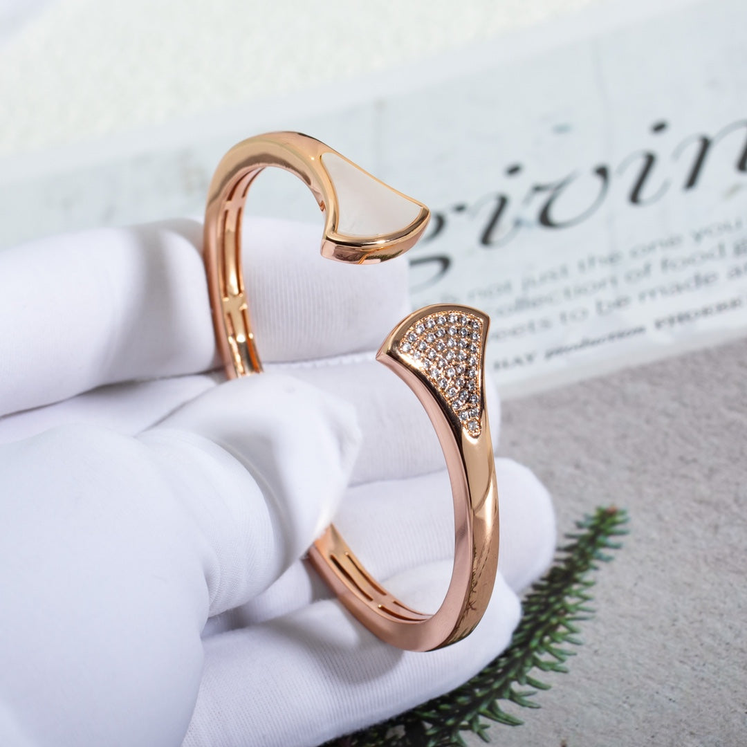 [BLUE TEARS]DREAM BRACELET OPEN PINK GOLD MOP DIAMOND