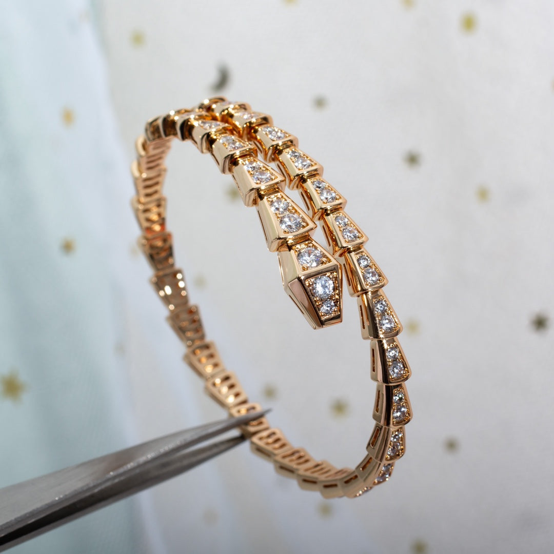 [BLUE TEARS]SERPENTI BRACELET 6.8MM PINK GOLD DIAMOND