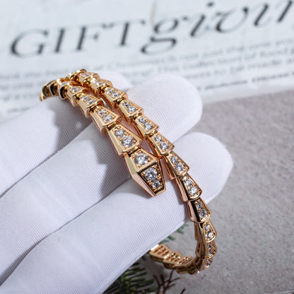 [BLUE TEARS]SERPENTI BRACELET 6.8MM PINK GOLD DIAMOND