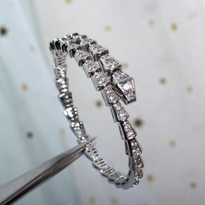 [BLUE TEARS]SERPENTI BRACELET 6MM SILVER DIAMOND