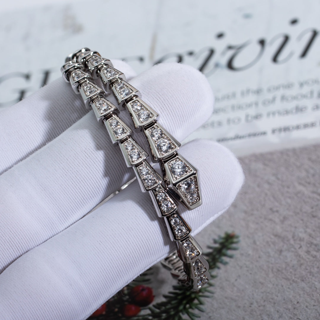 [BLUE TEARS]SERPENTI BRACELET 6MM SILVER DIAMOND
