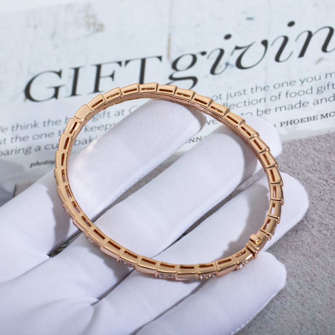 [BLUE TEARS]SERPENTI SMALL BRACELET PINK GOLD DIAMOND