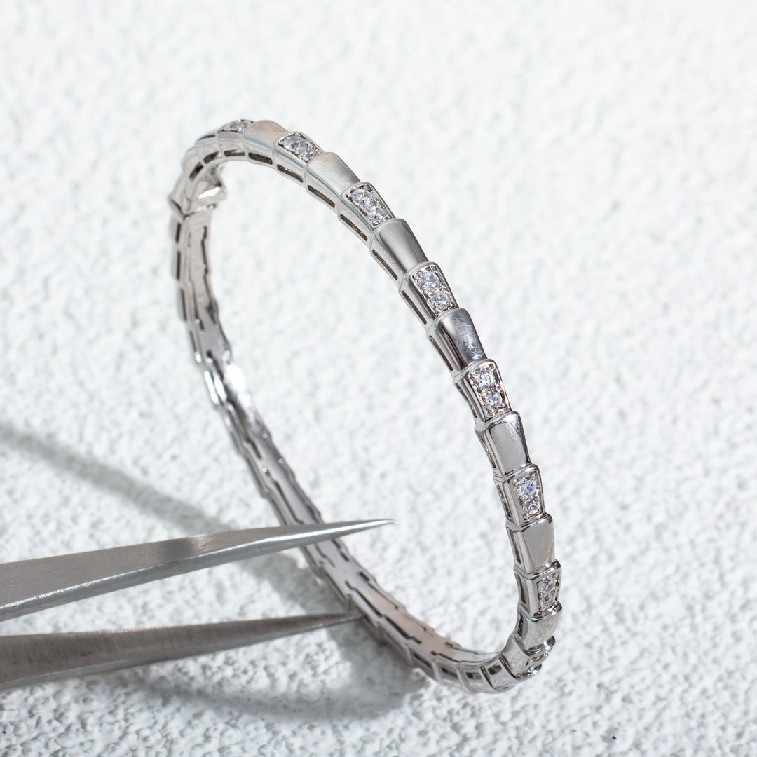 [BLUE TEARS]SERPENTI BRACELET SILVER DIAMOND