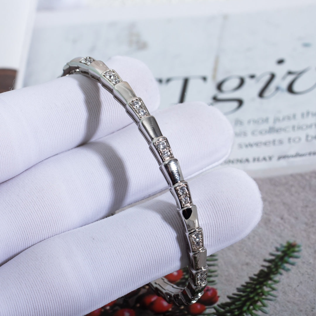 [BLUE TEARS]SERPENTI BRACELET SILVER DIAMOND