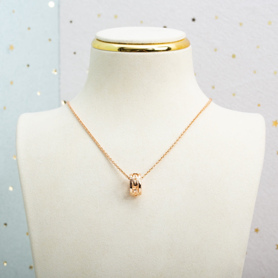 [BLUE TEARS]PARENTESI NECKLACE PINK GOLD