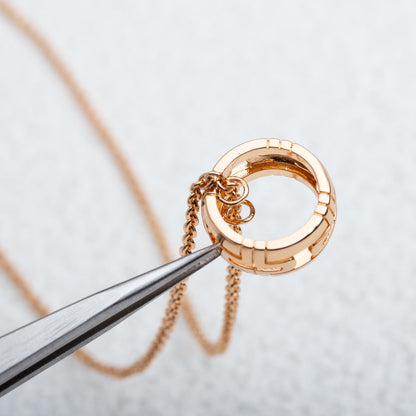 [BLUE TEARS]PARENTESI NECKLACE PINK GOLD