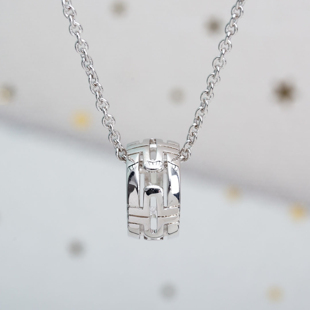 [BLUE TEARS]PARENTESI NECKLACE SILVER