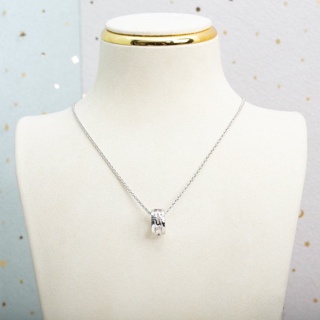 [BLUE TEARS]PARENTESI NECKLACE SILVER