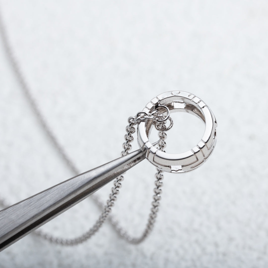 [BLUE TEARS]PARENTESI NECKLACE SILVER