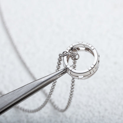 [BLUE TEARS]PARENTESI NECKLACE SILVER