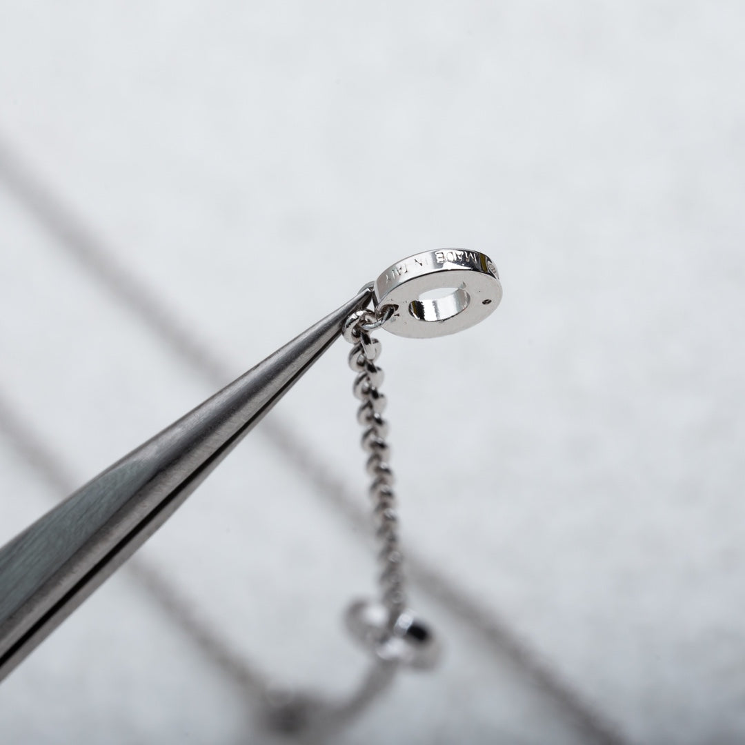 [BLUE TEARS]PARENTESI NECKLACE SILVER