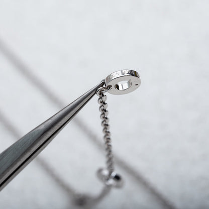 [BLUE TEARS]PARENTESI NECKLACE SILVER