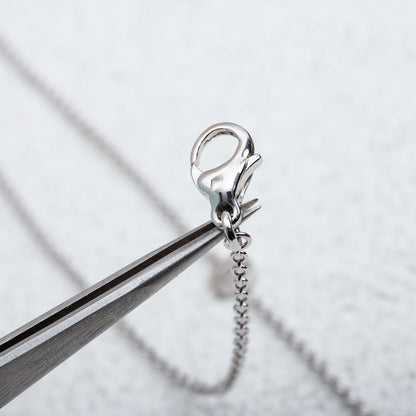 [BLUE TEARS]PARENTESI NECKLACE SILVER