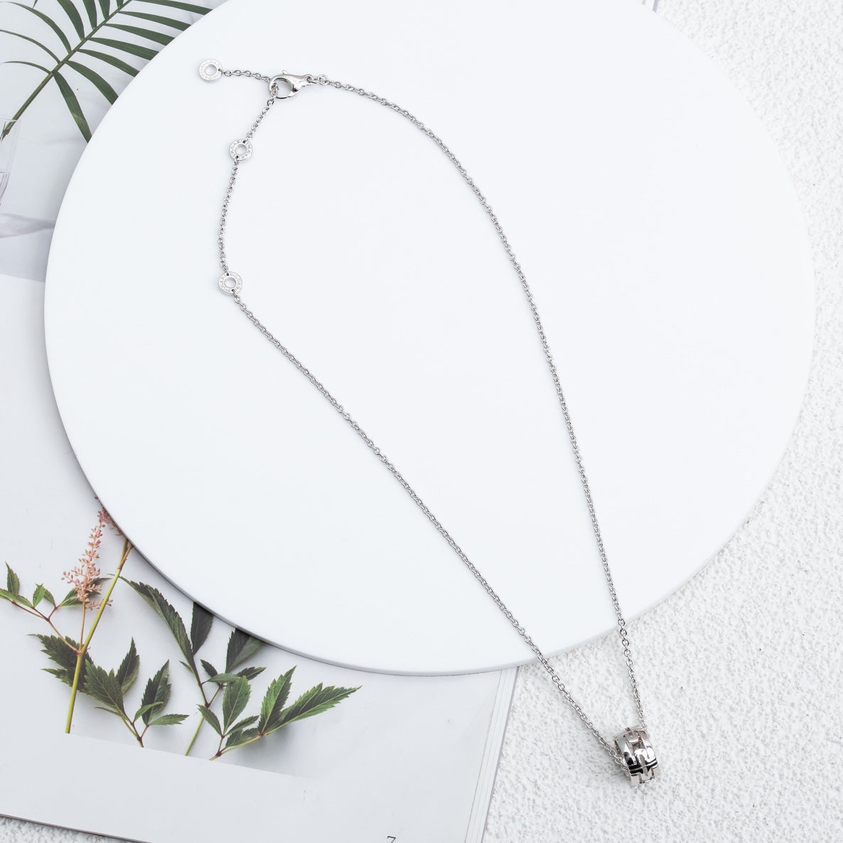 [BLUE TEARS]PARENTESI NECKLACE SILVER