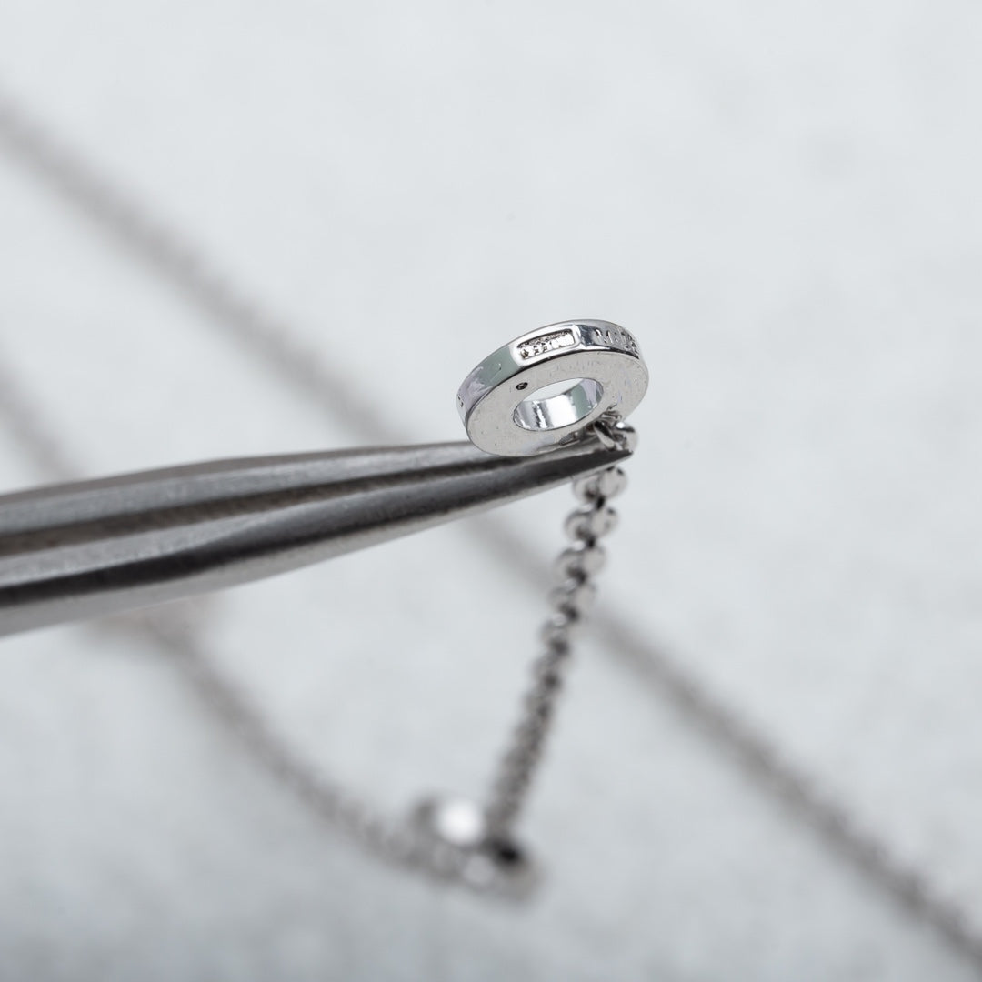 [BLUE TEARS]PARENTESI NECKLACE SILVER DIAMOND