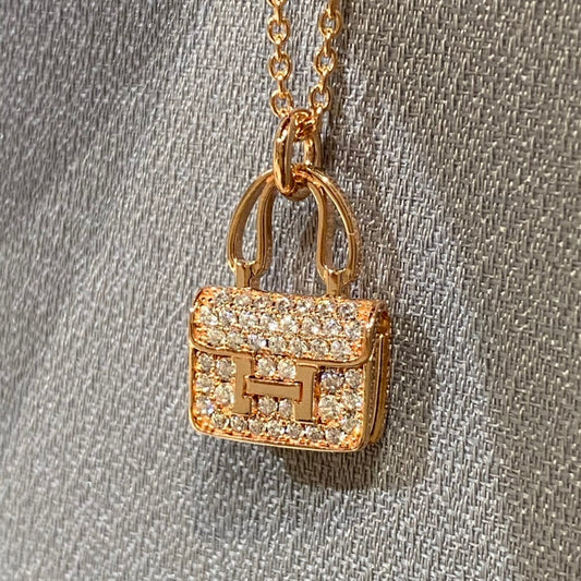 [BLUE TEARS]CONSTANCE PEDANT DIAMOND NECKLACE