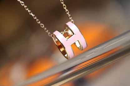 [BLUE TEARS]POP H PEDANT PINK GOLD