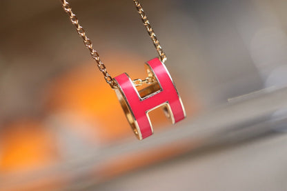 [BLUE TEARS]POP H PEDANT PINK GOLD