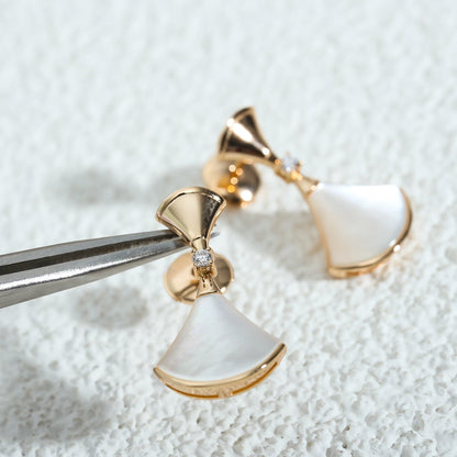 [BLUE TEARS]DREAM MOP PINK GOLD EARRINGS