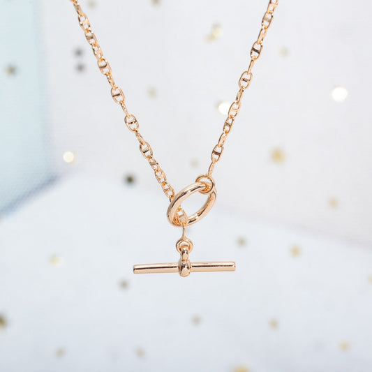 [BLUE TEARS]ECHAPPEE NECKLACE PINK GOLD