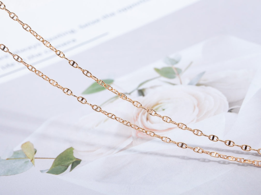 [BLUE TEARS]ECHAPPEE NECKLACE PINK GOLD