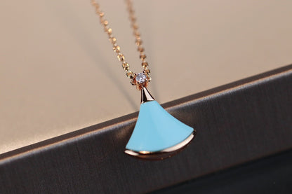 [BLUE TEARS]DREAM NECKLACE TURQUOISE PINK GOLD