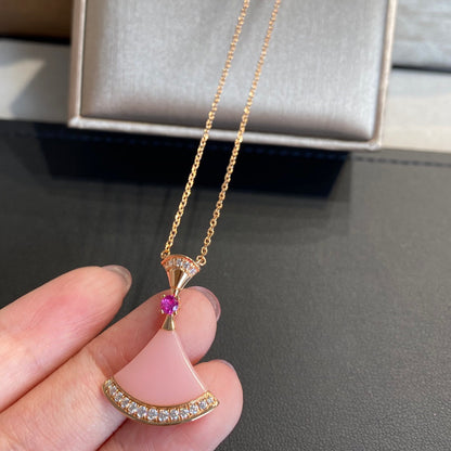 [BLUE TEARS]DREAM NECKLACE PINK OPAL