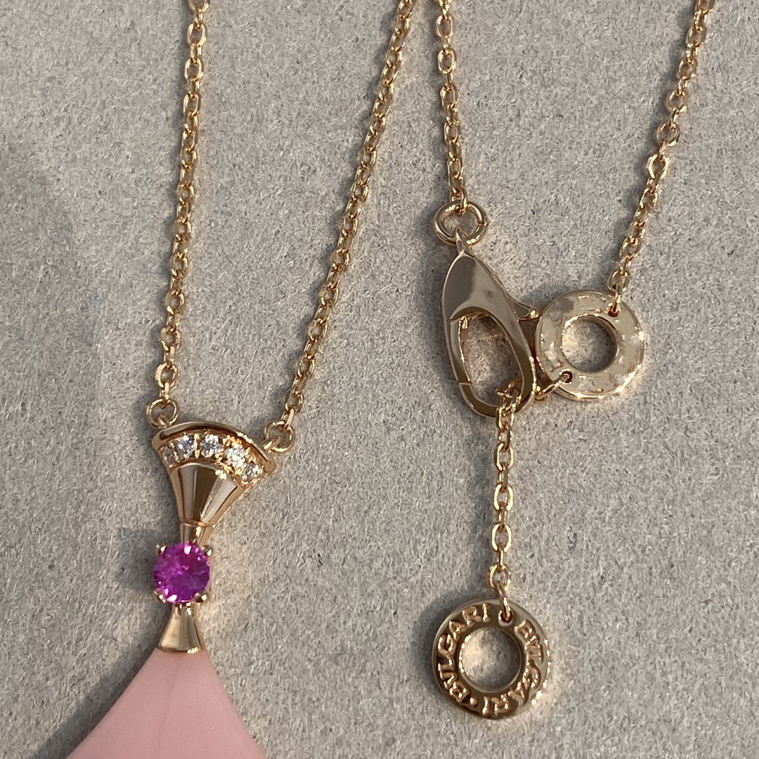 [BLUE TEARS]DREAM NECKLACE PINK OPAL