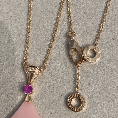 [BLUE TEARS]DREAM NECKLACE PINK OPAL