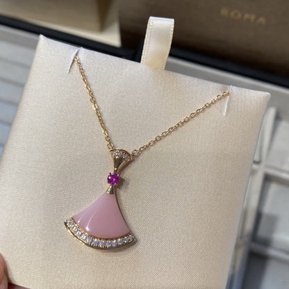 [BLUE TEARS]DREAM NECKLACE PINK OPAL