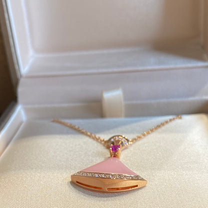 [BLUE TEARS]DREAM NECKLACE PINK OPAL