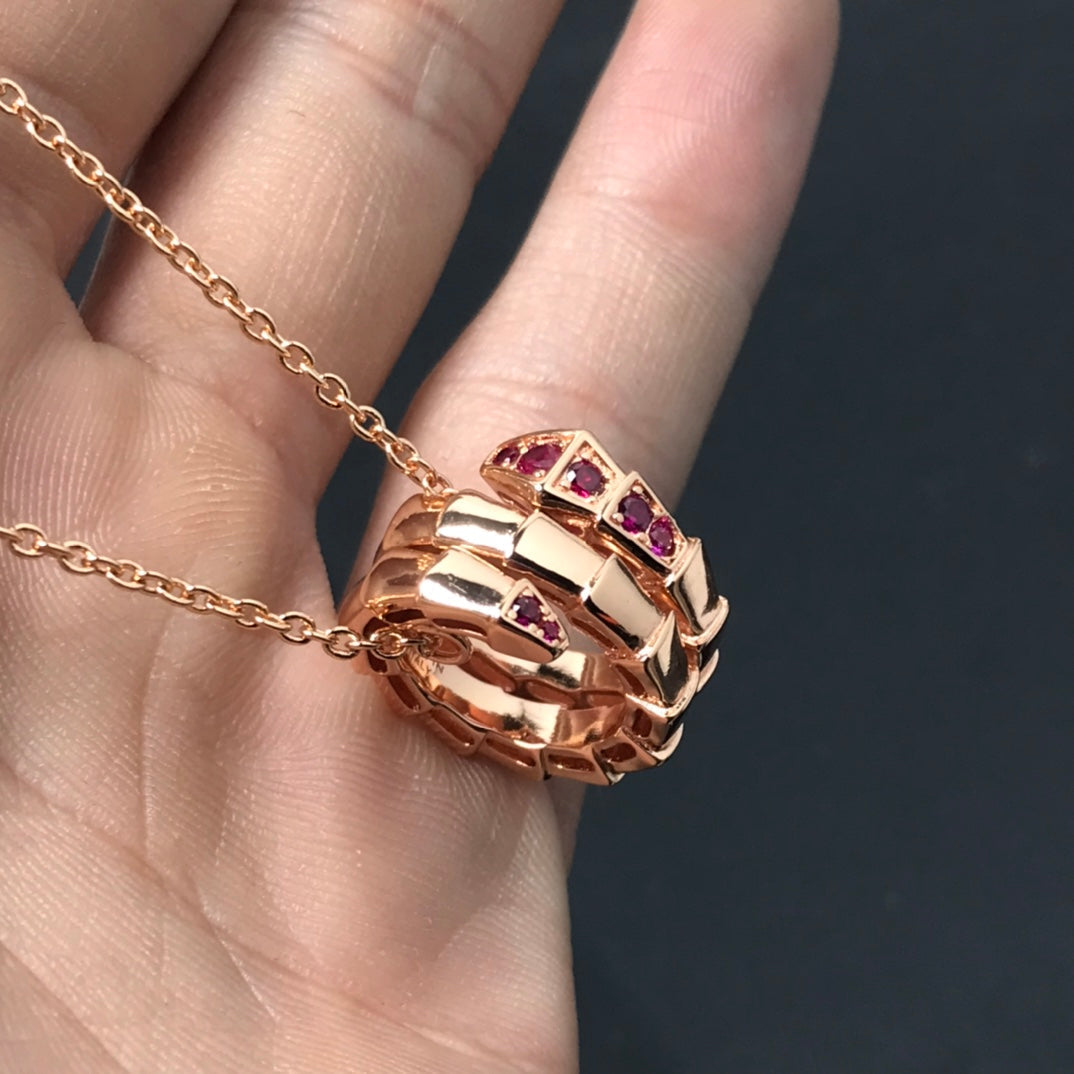 [BLUE TEARS]SERPENTI PEDANT NECKLACE