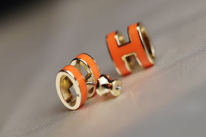 [BLUE TEARS]MINI POP H EARRINGS ORANGE