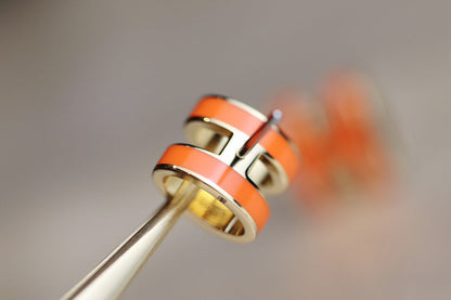 [BLUE TEARS]MINI POP H EARRINGS ORANGE