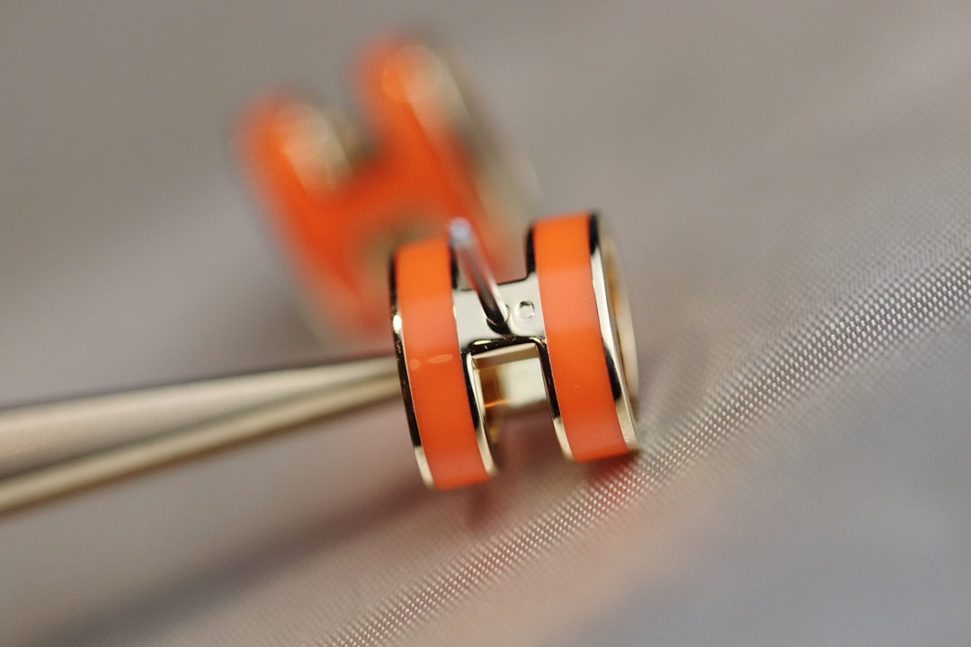 [BLUE TEARS]MINI POP H EARRINGS ORANGE